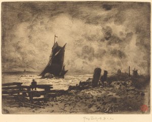 La Petite Marine - メドウェイのお土産、1879年。 作： Felix Hilaire Buhot