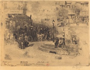 1878年にピガール広場 1878年にピガール広場、1878年。