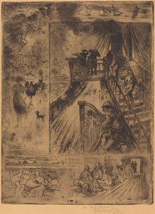 通路 作： Felix Hilaire Buhot