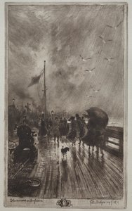 イギリス上陸 作： Felix Hilaire Buhot
