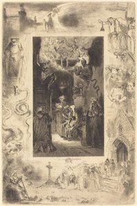 The Vicar of Cucugnan (ククニャンの牧師) 作： Felix Hilaire Buhot