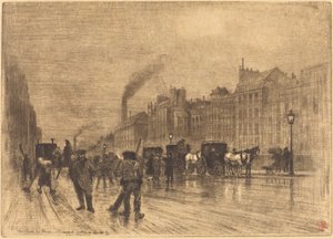 岸壁の冬の朝、1883 年。