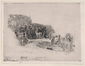 1878年、1878-98年にピガールを配置。 作： Felix Hilaire Buhot