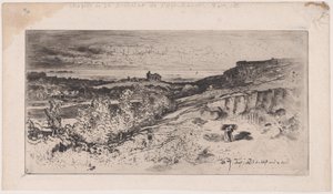 レストルのサンミッシェル、1881年。 作： Felix Hilaire Buhot