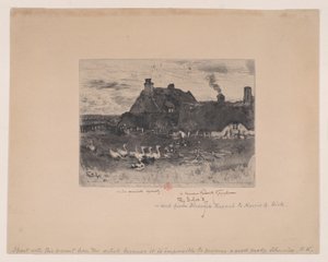小さな茅葺きコテージ Les Petites Chaumières、1878 年。