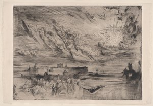 死んだ都市の精霊 死んだ都市の精霊、1860-98。 作： Felix Hilaire Buhot