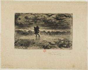 海景の画家 作： Felix Hilaire Buhot