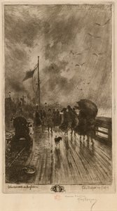 イギリス上陸、イギリス上陸1879年。 作： Felix Hilaire Buhot