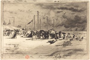 Un Grain à Trouville Squall at Trouville, 18741875.