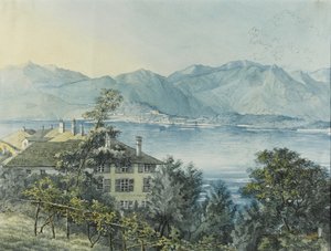 カデナッビア、コモ湖、1837 作： Felix Mendelssohn Bartholdy