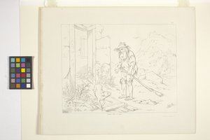 リップ・ヴァン・ウィンクルのイラスト、プレート5（リトグラフ） 作： Felix Octavius Carr Darley