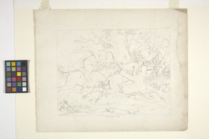 スリーピー・ホロウの伝説のイラスト、プレート6（リトグラフ） 作： Felix Octavius Carr Darley