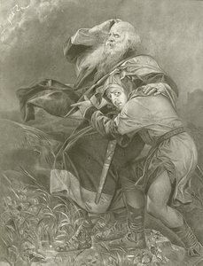 リア王。第III条、シーンII（グラビア） 作： Felix Octavius Carr Darley