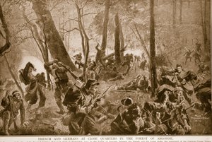 1914〜19年、アルゴンヌの森の近くにあるフランス人とドイツ人 作： Felix Schwormstadt