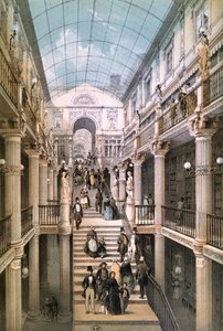 ナントのパッセージポメラエ、1843年 作： Felix after Benoist