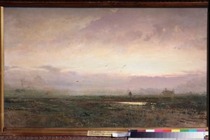 Matin (朝) - Peinture de Fyodor Vasilyev (Feodor Alexandrovich, Fiodor Alexandrovitch Vassiliev (1850-1873), huile sur toile 作： Feodor Alexandrovich Vassiliev