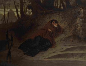 放棄された。 バチカンと罪、1872 作： Feodor Andreyevich Bronnikov