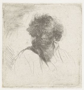 歪んだ顔の男性のバスト 作： Ferdinand Bol (possibly)