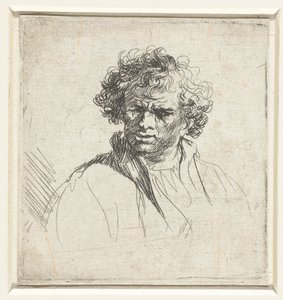 歪んだ顔の男性のバスト 作： Ferdinand Bol (possibly)