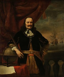 ミヒール・デ・ロイテル中将 Michiel Adriaenszoon de Ruyter (1607-1676)、中将の肖像 作： Ferdinand Bol