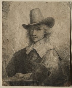 ハイハットを持つ男の肖像、16421651。 作： Ferdinand Bol