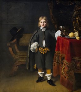 8歳の少年の肖像