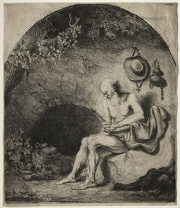悔い改めの聖ジェローム、1644年。 作： Ferdinand Bol