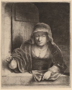 梨を持つ女 作： Ferdinand Bol