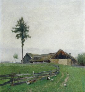 ツヴェットル近くの農場 作： Ferdinand Brunner