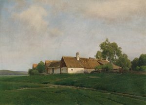 森林地区の農場 作： Ferdinand Brunner