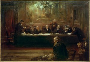 裁判官の前で 作： Ferdinand Brutt