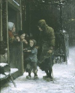 老婆と懇願するような少年 作： Ferdinand Carl Sierich