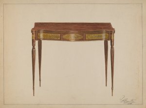 カードテーブル 作： Ferdinand Cartier