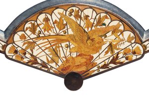 テーブルミラーの詳細、Maison Giroux、c.1880 作： Ferdinand Duvinage