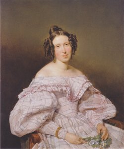 女性の肖像 作： フェルディナンド・ゲオルグ・ヴァルドミュラー