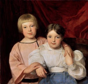 子供、1834年。フェルディナンドゲオルク1793-1865 作： Ferdinand Georg Waldmuller