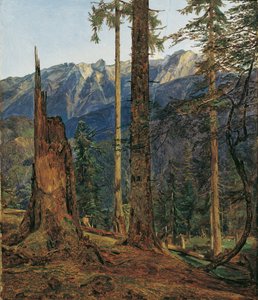 イシュル近くのヘレンゲビルゲ 作： Ferdinand Georg Waldmuller