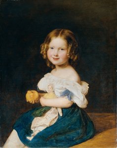 エミリー・ヴェルナー (1832 - 1835)、ヨハンとマグダレナ・ヴェルナーの娘 作： Ferdinand Georg Waldmuller