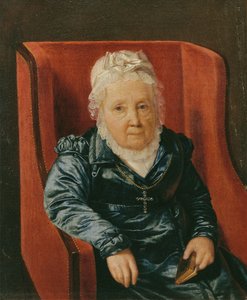 肘掛け椅子の Rosina Wieser 作： Ferdinand Georg Waldmuller