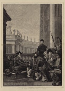 バチカンの教皇保持者 作： Ferdinand Heilbuth