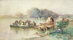 結婚披露宴（紙に水彩） 作： Ferdinand Heilbuth