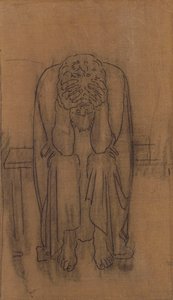 暗い天才;ダーク・ジーニアス、1891-2 作： Ferdinand Hodler