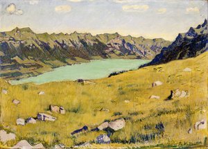 ブライトラウエネンのブリエンツ湖、1906年 作： Ferdinand Hodler