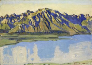 朝日の中のグラモン。 1917 作： Ferdinand Hodler