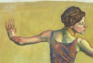 うれしそうな女性（詳細）（155107も参照） 作： Ferdinand Hodler