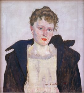 女性の肖像 作： Ferdinand Hodler