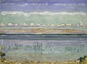 ジュラ丘とジュネーブ湖、1911 作： Ferdinand Hodler