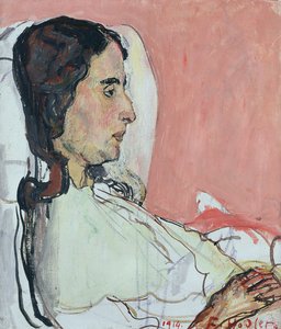 マダムバレンタインゴデダレル、病気、1914 作： Ferdinand Hodler