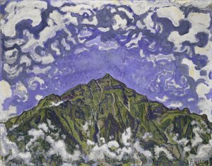 ホイストリッチから見たニーセン山、1910 作： Ferdinand Hodler