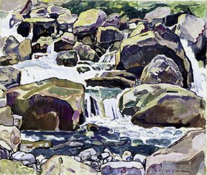 シャンペリー近くの渓流 作： Ferdinand Hodler